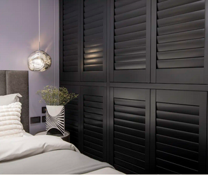 Dark stain Wood Shutter