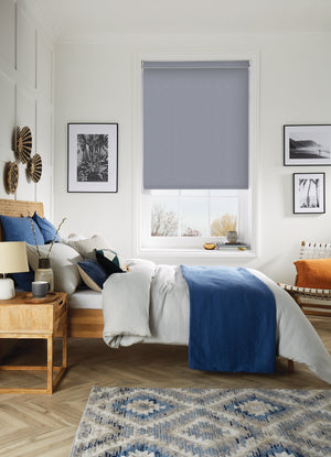 Blue jean bedroom Roller Shades
