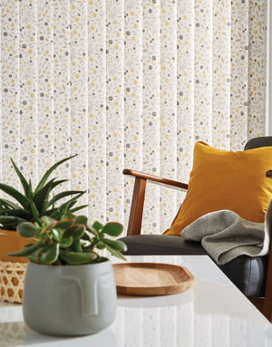 Cotton Flower Vertical Blind