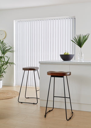 Tiree Rice Blackout Kitchen Vertical Blind