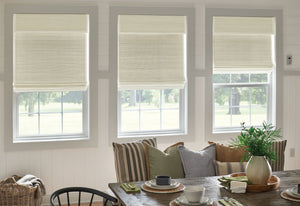 Diningroom Woven Wood Shades