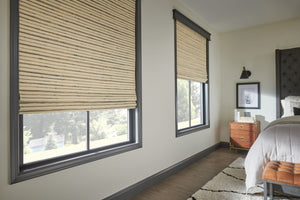 Bedroom Natural Woven Wood Shades