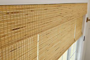 3 on 1 Wood Valance Woven Wood Shades