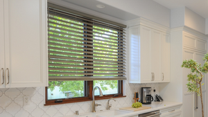 Wandtilt Kitchen Outsidemount Fauxwood Blinds