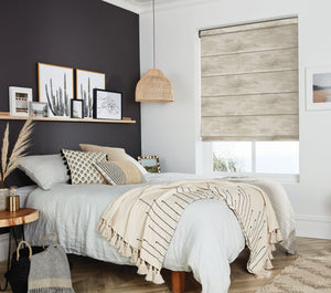 Champagne Roman Shades