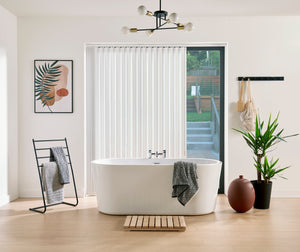 White Carnival Vertical Blind