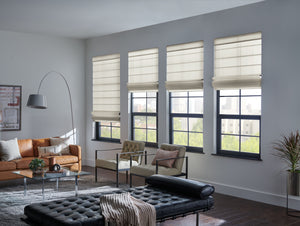 Cream Roman Shades