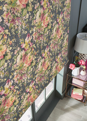 Classic Design Floral Roman Shades
