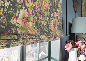 Graber Classic Floral Roman Shades