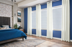 Blue Walls Sheer Shades