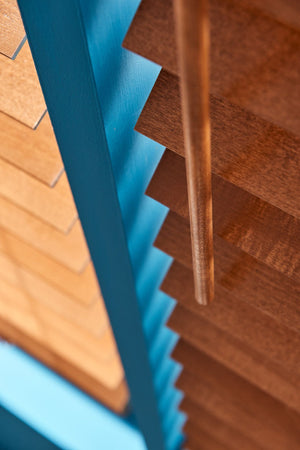 Wandtilt Diningroom Wood Blinds