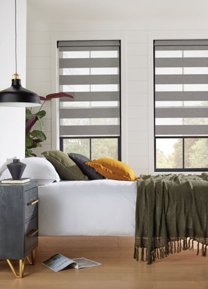 Vision Lusso Pebble bedroom Dual Shades