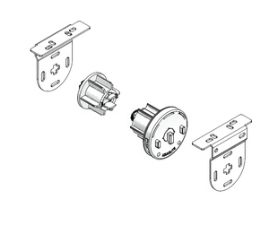 System 40® Slide-Lock® for plastic or metal chain with metal brackets