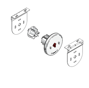 System 45®+ Slide-Lock® end sets, double spring, with metal brackets