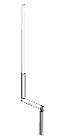 Crank Control 2000mm Aluminium Wand