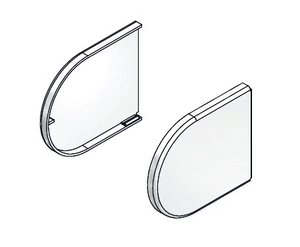 System 45®, roller blind bracket covers