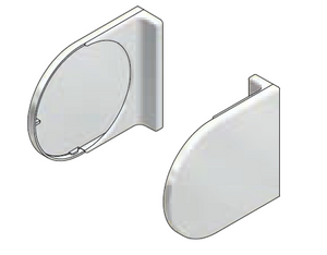 System 45®+ enclosed bracket covers.