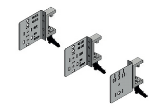 Inspection frame bracket set and clamps