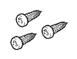 Fixing Bracket Screws, 6 x 1/4”
