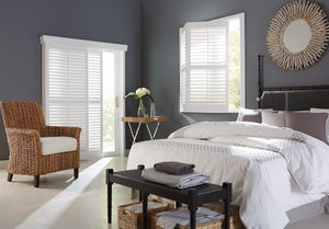 Bypass White Bedroom Shutter