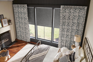 Grey Roller Drapes